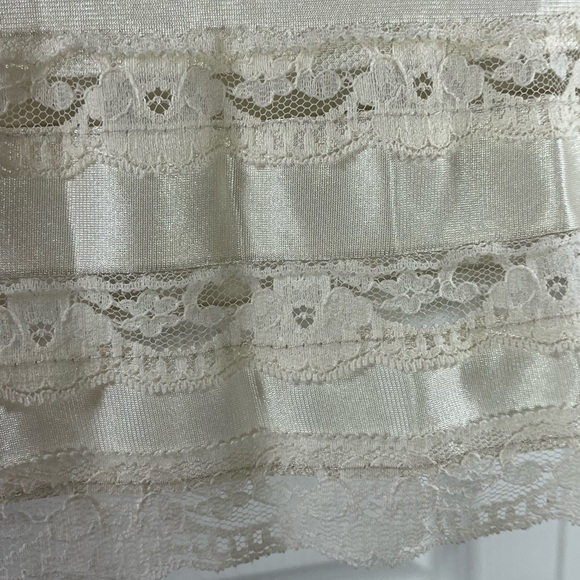 Vintage Cream Satin Half Slip Lingerie - Picture 5 of 5